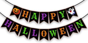 Happy Halloween Banner, Paper, for Halloween Party