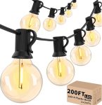 Svater Outdoor String Lights 200 FT, Patio Lights with