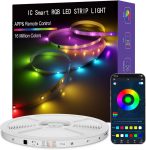 IC Smart RGB LED Strip Lights, 65.6FT LED Lights for