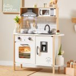 Tiny Land Play Kitchen for Kids, Wooden Kids Play