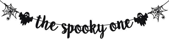 The Spooky One Banner, Halloween 1st Birthday Banner,