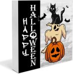 Halloween Decor, Happy Halloween Decorations, Ghost Cat