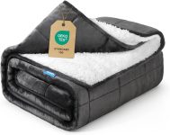 Weighted Blanket 15 lbs 60x80 inches, Sherpa Fleece