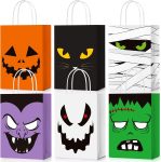 TaoBary 24 Pcs Halloween Treat Bags with Handles -