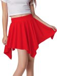 Noomelfish Girls Cotton Handkerchief Hem Twirl Skirt