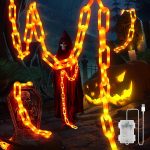 Halloween Decorations Chain Lights,10.4 Ft 175 LED