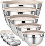 Umite Chef Mixing Bowls with Airtight Lids Set, 8PCS
