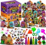 24 Pack Halloween Party Favors for Kids–Prefilled Mesh