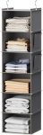 YOUDENOVA Hanging Closet Organizer and Storage, 6-Shelf