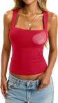 Womens Padded Tank Tops Double Lined Built in Bra
