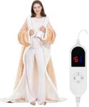 Wearable Heated Blanket with Foot Pocket, 52"x72"
