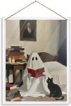 Ghost And Black Cat Acrylic Wall Hanging Decor Ghost