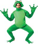Adult Onesie Halloween Costume - Man's Frog Costume