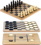 Regal Games - Reversible Wooden Board for Chess,