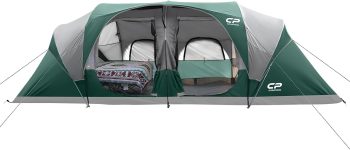 CAMPROS CP Tent 12-Person-Camping-Tents,3 Room Family