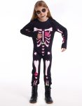 WonderBabe Toddler Skeleton Costume Unisex Jumpsuit -