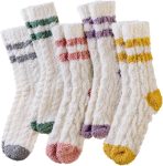 Velice Womens Fuzzy Socks Soft Cozy Fluffy Slipper