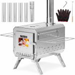 Stainless Steel Tent Stove, Portable Wood Stove with