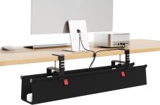 Under Desk Cable Management Tray 28.4", 1-Pack No-Drill