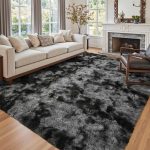 6x9 Ft Large Shag Rugs for Living Room Decor, Tie-Dyed