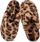 Snug Leaves Women's Fuzzy Scuff Slippers Soft Comfy