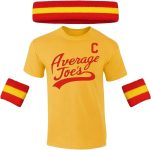 DIRTYRAGZ Dodgeball Costume T-Shirt and Sweatbands Set