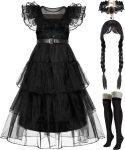 Spooktacular Creations Kids Black Family Costume,
