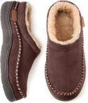Zigzagger Men's Slip On Moccasin Slippers,