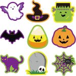 Faccito 45 Pieces Halloween Cutouts for Bulletin Board
