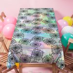 Cheerland Spiderweb Tablecloth Iridescent Holographic