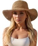 Floppy Big Beach Straw Hats for Women Foldable Summer
