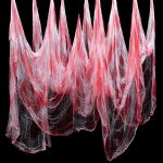 Halloween Creepy Cloth Red 200" x 80" Bloody Halloween
