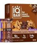 IQBAR Plant Protein Bars - Chocolate Lovers Variety -