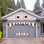 Halloween Monster Face Decorations Outdoor, Large Eyes