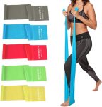 5 Pcs Professional Resistance Bands. Latex-Free,