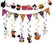 2025 Halloween Banner Party Decoration（Pre-Assembled）