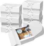 10 PCS Gift Boxes with Lids, 10.6x7.8x3.1 Inch Kraft