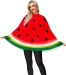 Womens Christmas Poncho Xmas Party Costume Outfits