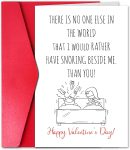 Funny Snoring Valentines Day Card for Husband, Happy