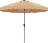 ABCCANOPY 10ft Scalloped Patio Umbrella, Outdoor Table