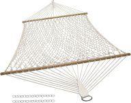 Sunnydaze Cotton Rope Hammock for Outside - 450-Pound