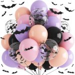 Halloween Balloon Pastel Halloween Pink Black Purple