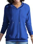 Nimsruc Hoodies For Women Casual Long Sleeve Oversized