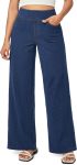 IUGA Wide Leg Jeans Woman High Waisted Pull On Baggy