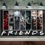 Horror Movie Character Backdrop, Halloween Party