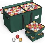 Sunvigor Christmas Ornament Storage Box with 8 Trays,