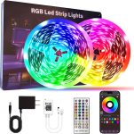 Led Lights for Bedroom 200 FT (2 Rolls 100 FT), with