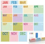 2026 Wall Planner 34.8"x22.8" Rolled Dual-Sided Dry