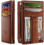 BULLIANT Magnetic Closure Slim Wallet-Genuine Leather