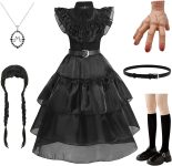 Halloween Costumes for Girls Kids Black Dress Black
